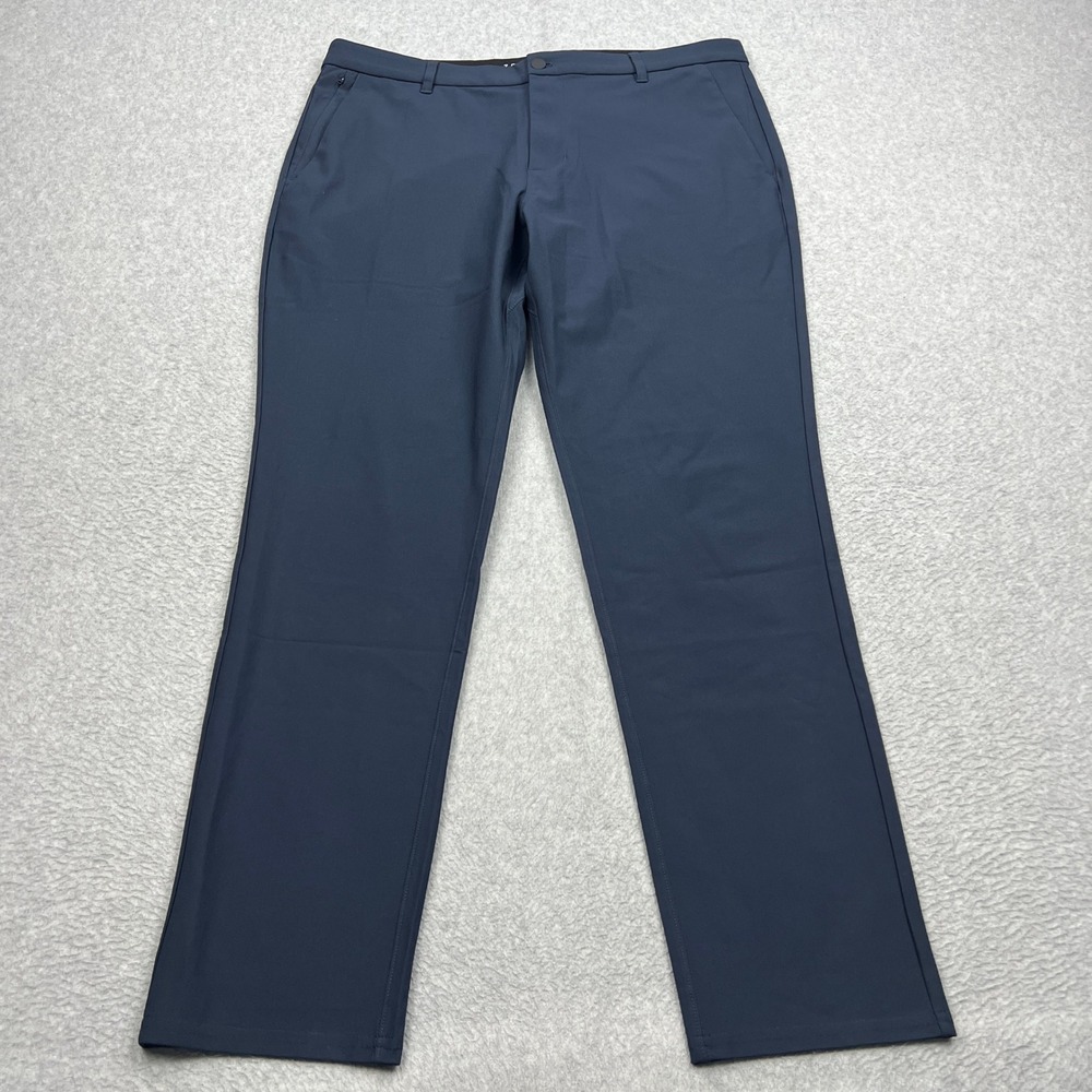7 Diamonds Infinity Chino Pants Mens 38x31* Navy Blue Performance Tech Stretch